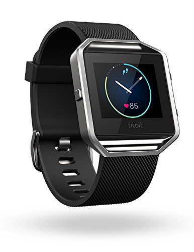 Fitbit Blaze Smart Fitness Watch, Black, Silver, Large