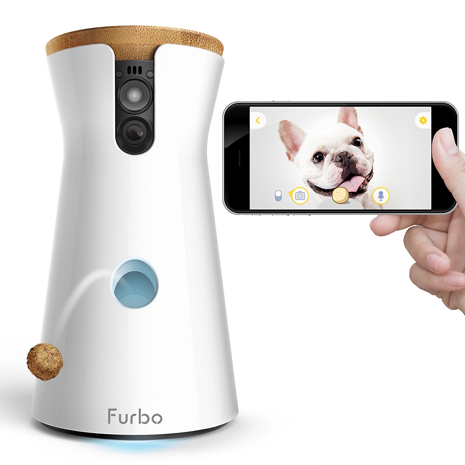 Furbo Dog Camera: Treat Tossing, HD Wifi Cam, and 2-Way Audio